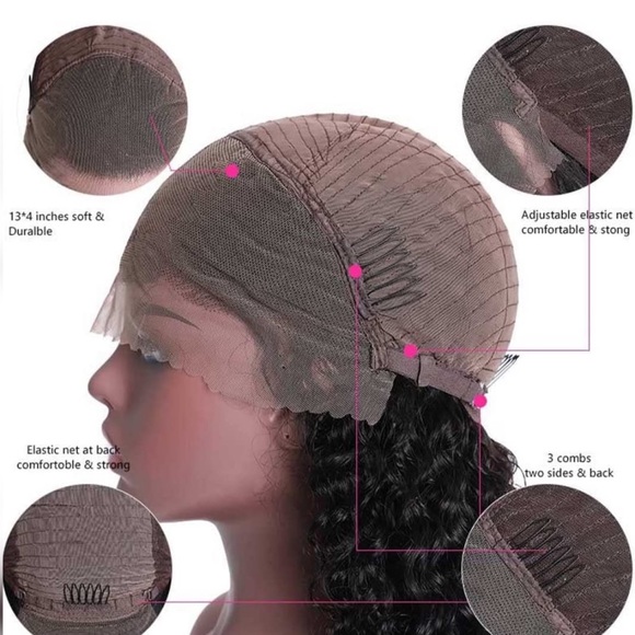 22" Curly 13x4 Lace Frontal Human Hair Wig (not a bang wig) -Beauty Forever Hair - Picture 5 of 6